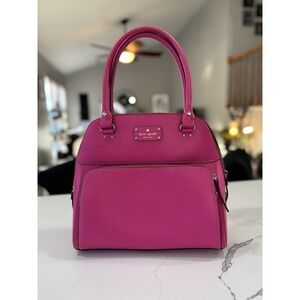 Kate Spade Maeda Wellesley Windsor Rolled Top Handle Satchel Hot Pink